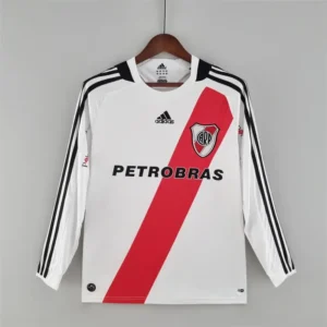 Camisa River Plate 2009/10 Home - Retrô - Manga Longa