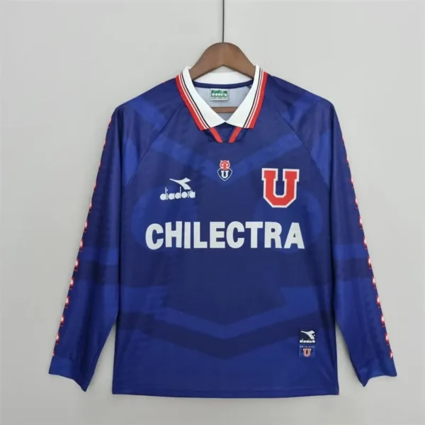 Camisa Chile 1996 Home - Retrô - Manga Longa - Universidad De Universidad De