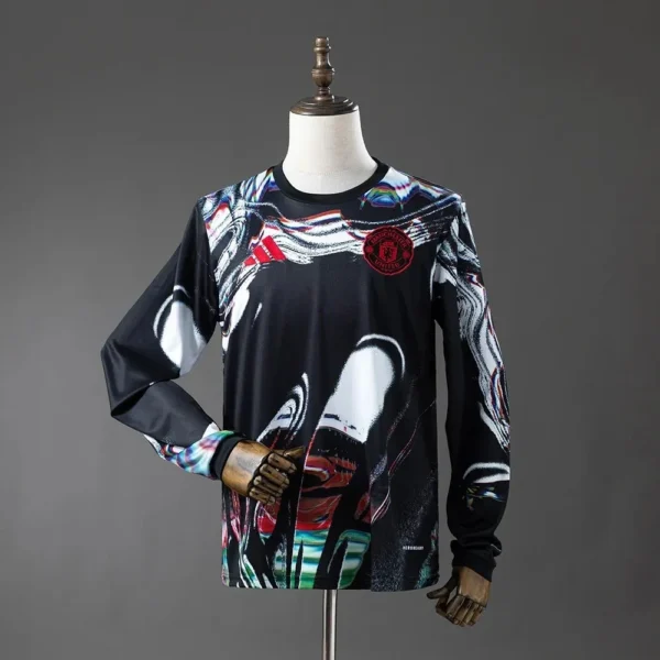 Camisa Pré-Jogo Manchester United 25/26 - Manga Longa