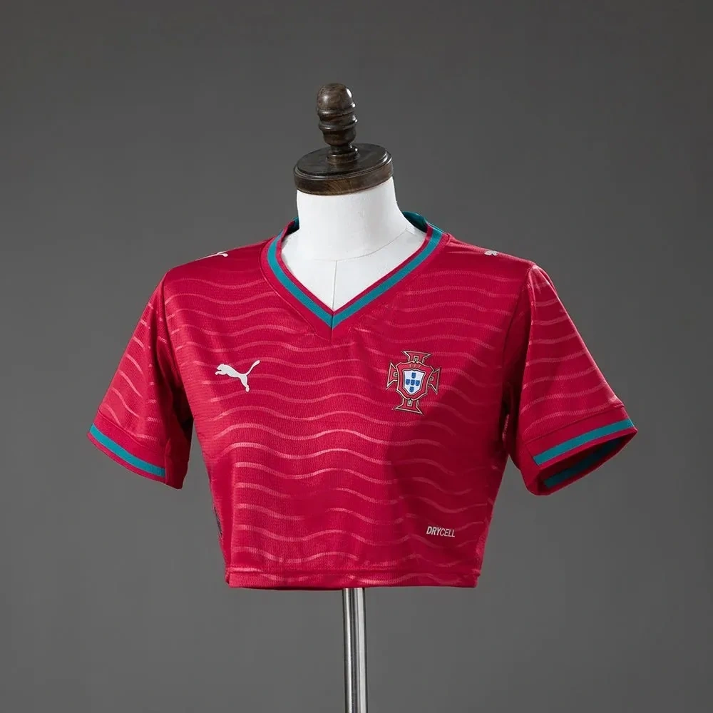 Camisa Genoa 2026 Home - Feminina - Cropped - Portugal Cropped Portugal Cropped