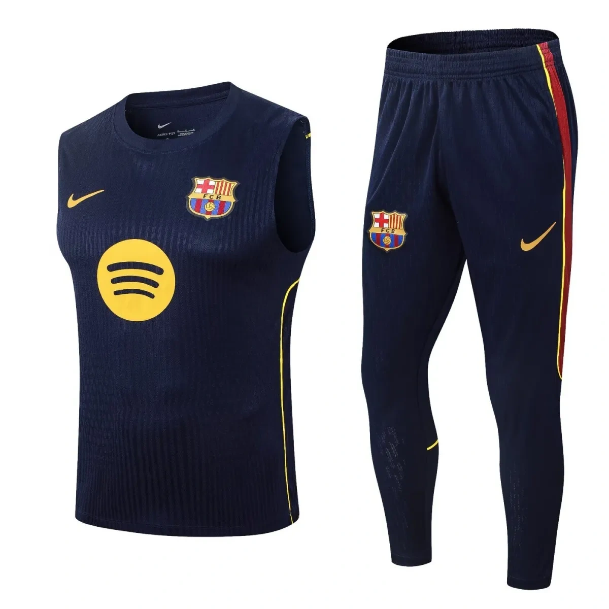 Kit de Treino Barcelona 2026/27 - Versão Jogador - Sem Mangas