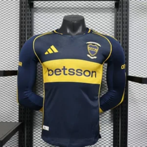Camisa Boca Juniors 2025/26 Home - Versão Jogador - Manga Longa