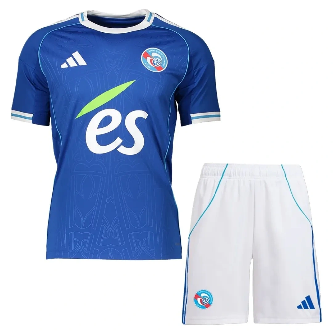 Kit Camisa + Short Strasbourg 2025/26 Home - Rc Rc