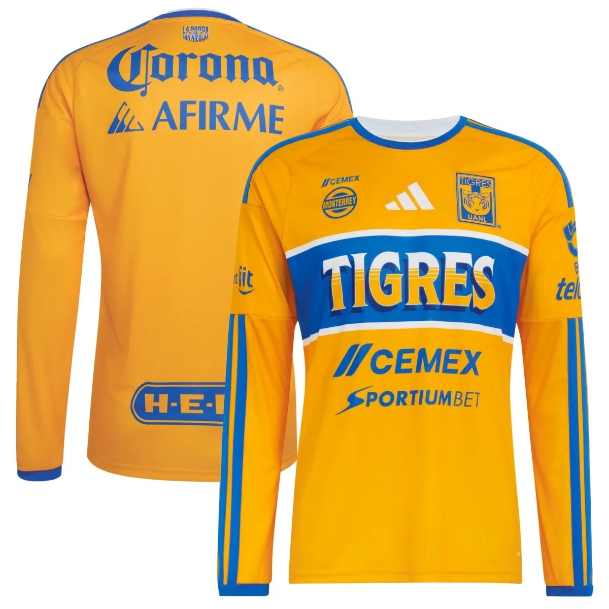 Camisa Tigres UANL 2026/27 Home - Manga Longa