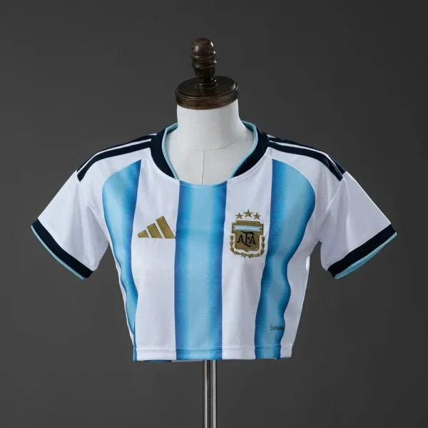 Camisa Argentina 2026 Home - Feminina - Cropped - Cropped Cropped