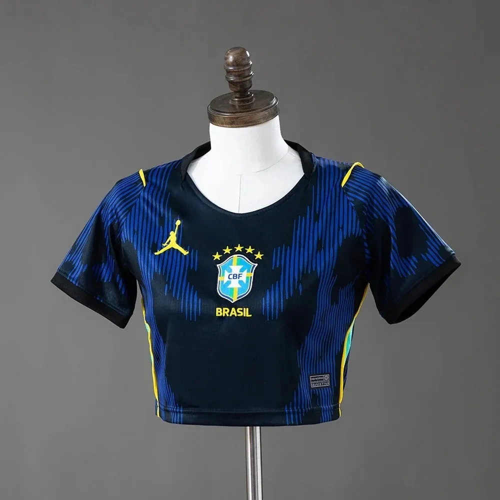 Camisa Brasil 2026 Away - Feminina - Cropped - Cropped Cropped