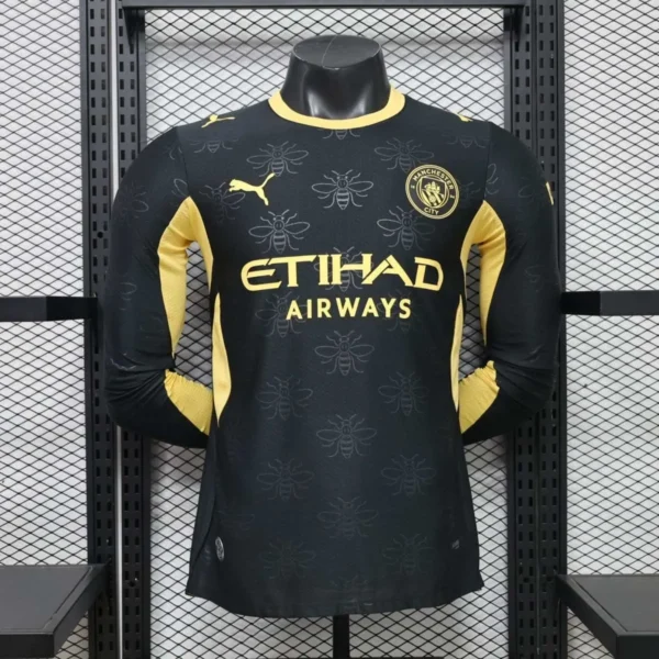 Camisa Manchester City 2026/27 Away - Versão Jogador - Manga Longa