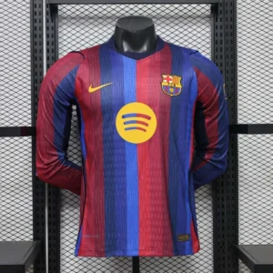 Camisa Barcelona 2026/27 Home - Versão Jogador - Manga Longa