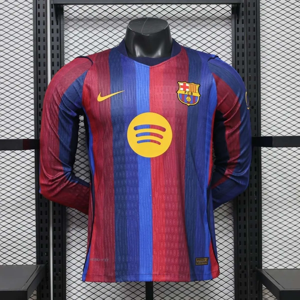 Camisa Barcelona 2026/27 Home - Versão Jogador - Manga Longa