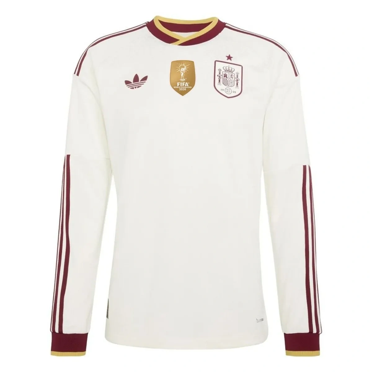 Camisa Espanha 2026 Away - Versão Jogador - Manga Longa - Winners Winners