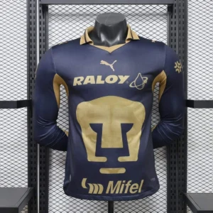 Camisa Pumas UNAM 2026/27 Home - Versão Jogador - Manga Longa