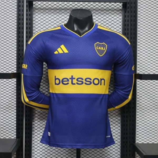 Camisa Boca Juniors 2026/27 Home - Versão Jogador - Manga Longa