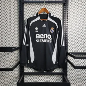 Camisa Real Madrid 2006/07 Away - Retrô - Manga Longa - L S L S