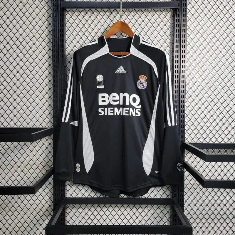 Camisa Real Madrid 2006/07 Away - Retrô - Manga Longa - L S L S