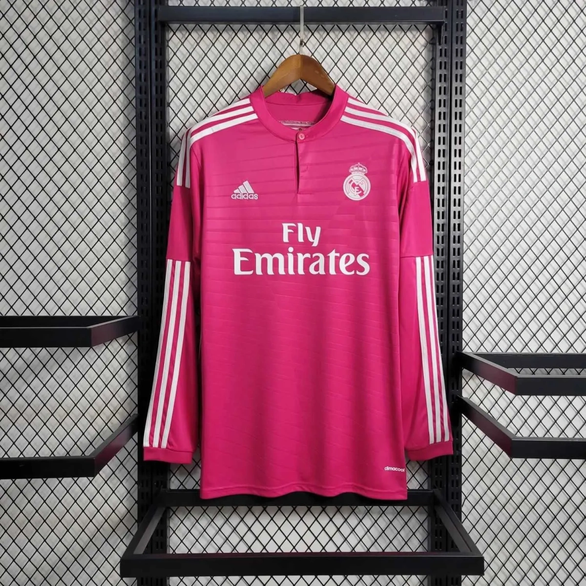 Camisa Real Madrid 2014/15 Away - Retrô - Manga Longa - L S L S